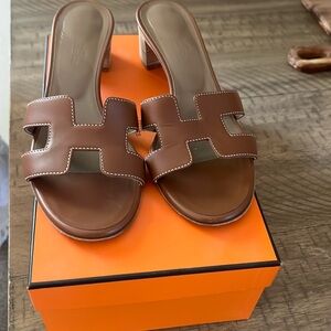 Hermes heeled sandals